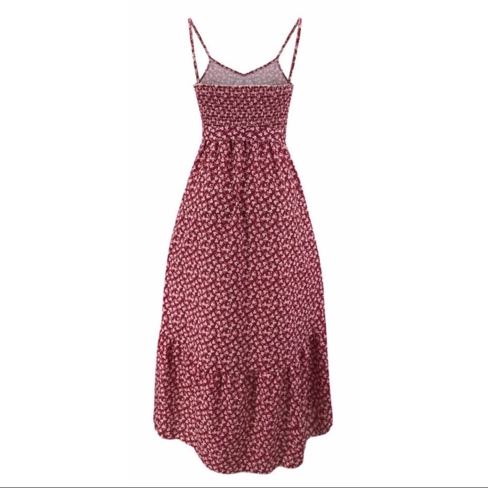 1 LARGE LEFT ππRed Ditsy Floral Sundress - Picture 4 of 10